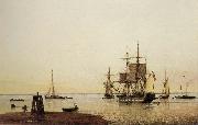 Henry Redmore Merchantmen and other Vessels off the Spurn Light Vessel France oil painting artist